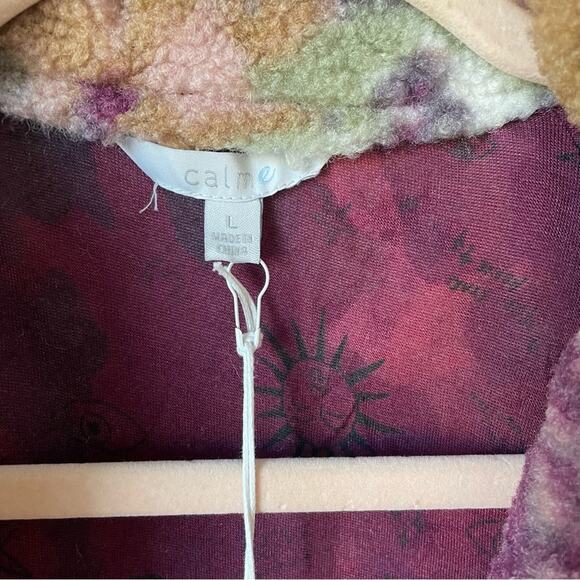 Johnny Was Calme Camo Fleece Jacket - Picture 8 of 9